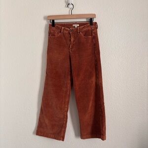 Rag Poets Women's Size 26 Brown Corduroy Cropped Pants